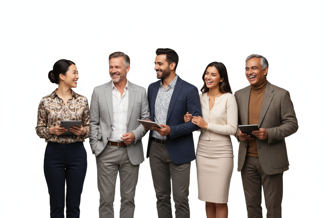 6 peoples having cleared background