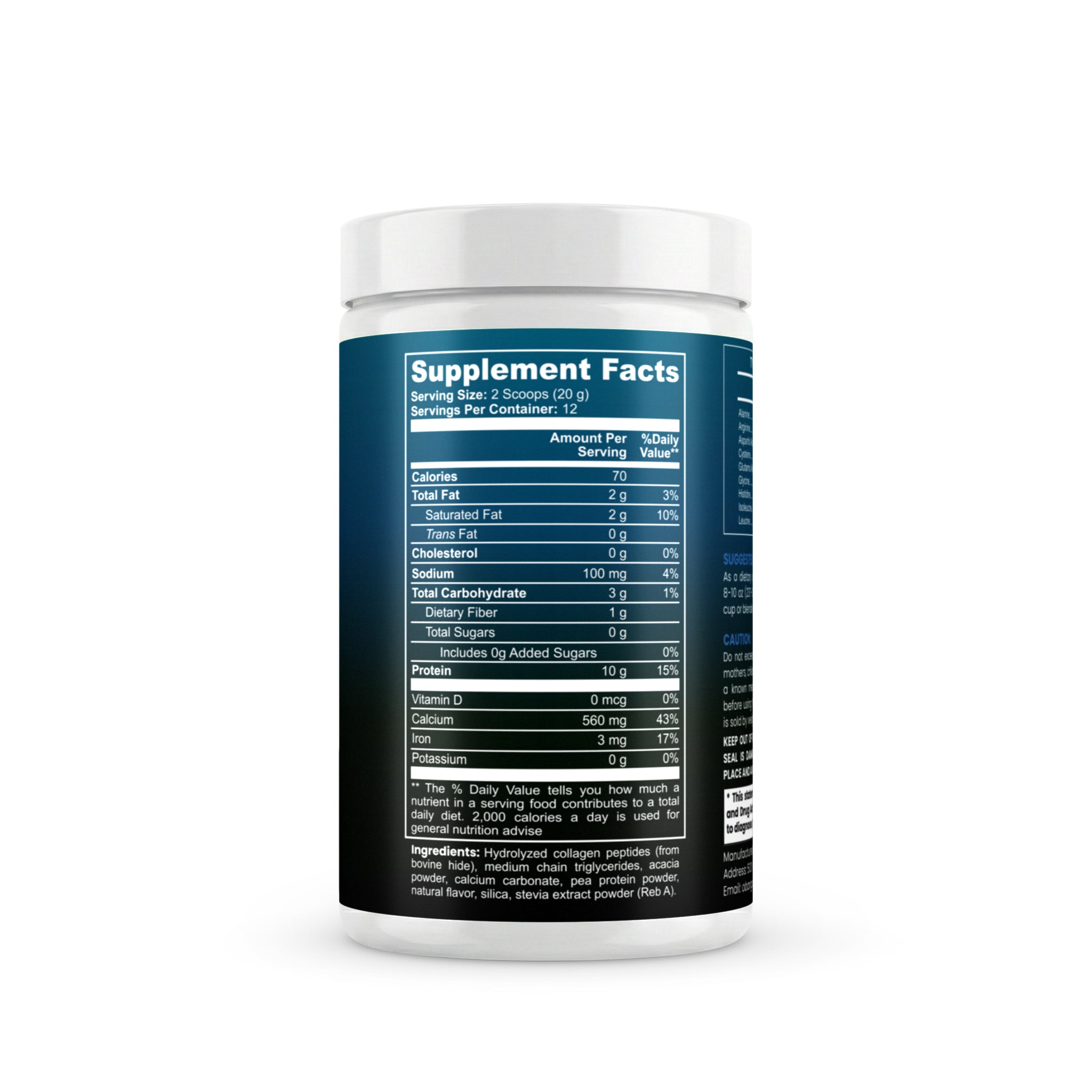 Grass-Fed Collagen Creamer (Vanilla)