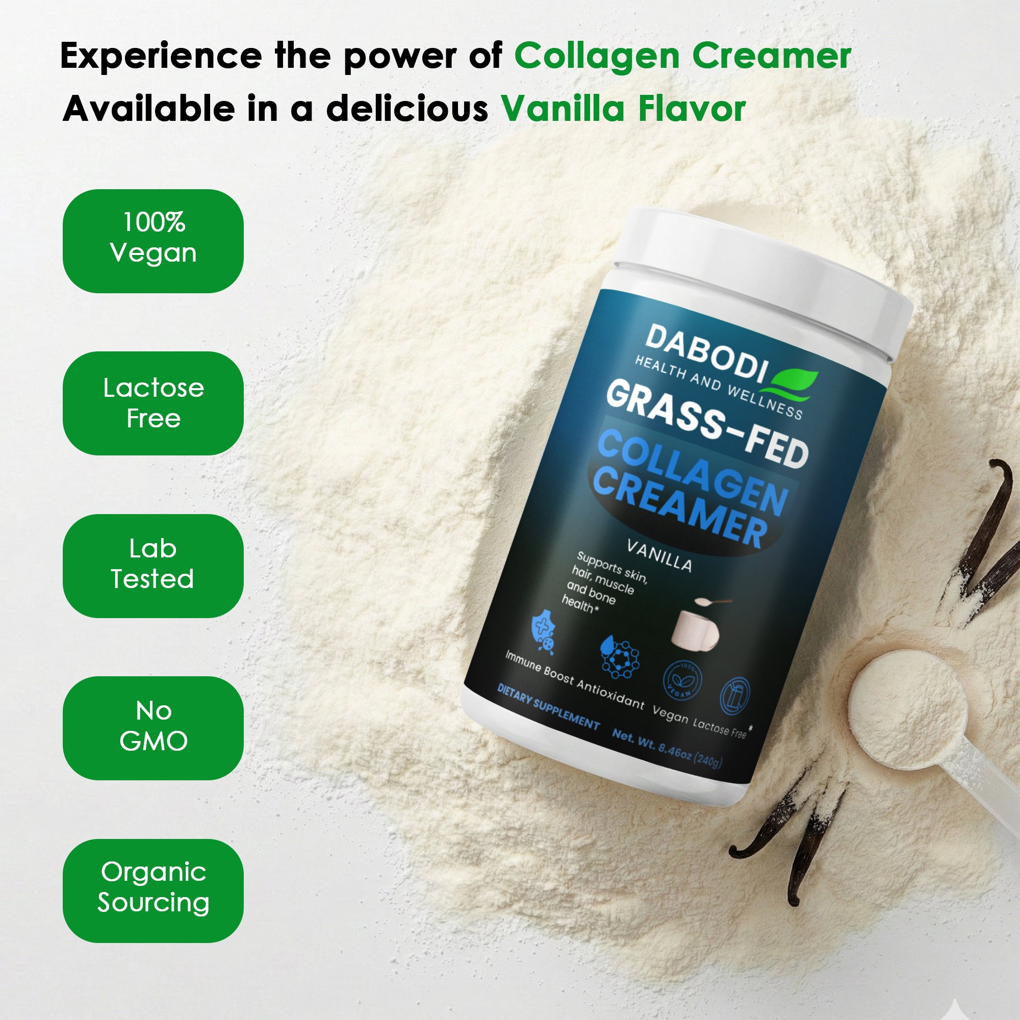 Grass-Fed Collagen Creamer (Vanilla)